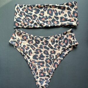 Leopard Print two piece Bikini Set